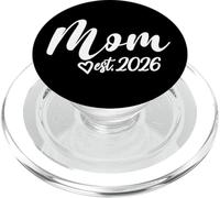 Mom Est. 2026 Pregnancy Announcement Mother's Day Mother PopSockets PopGrip for MagSafe