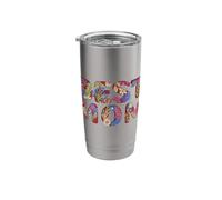 Mom Floral Lettering Design Stainless Steel Insulated Tumbler