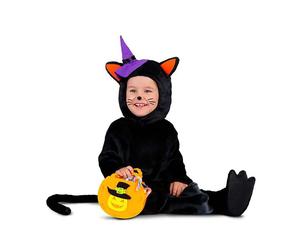 Mom Gatito With Pumpkin Kids Costume Black 3-4 Years Kids