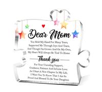 Mom Gifts Acrylic Block Puzzle,Mother Birthday Gifts Acrylic Desk Decor,Mom Gifts from Daughters,Mothers Day Present Table Decor,Thank You Mama Gift