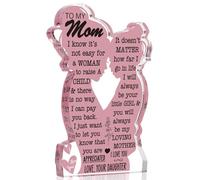 Mom Gifts from Daughter for Mum & Mummy | Acrylic Plaque Sign | Birthday for Single Mom Keepsake | Mother Daughter Gift Set (Mum and Daughters)