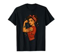 MOM Girl Power Retro Pin Up Vintage RosietheRiveter Style Value Graphic T-Shirt