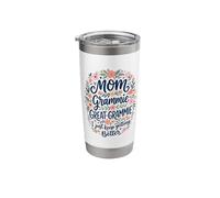 Mom Grammie Great Grammie I Just Keep Getting Better Flower Stainless Steel Insulated Tumbler