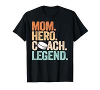 Mom Hero Hockey Coach Legend Funny Hockey Mom Coach T-Shirt