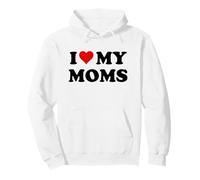 Mom I Love My Moms Pride Two Moms are Better Than One Mother Pullover Hoodie