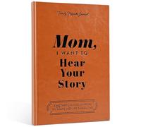 Mom, I Want To Hear Your Story, A Mother's Guided Journal To Share Her Life & Her Love, Tell Me Your Life Story Journal, Leather Wrapped Hardback,Meaningful Memory For Mom Great Gift