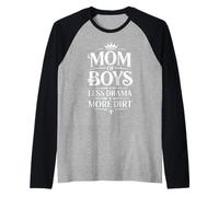 Mom Less More Dirt Funny Mom Life Raglan Baseball Tee