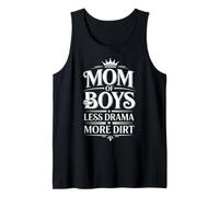 Mom Less More Dirt Funny Mom Life Tank Top