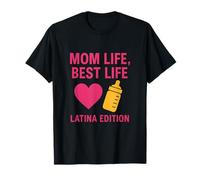 Mom Life Best Life Latina Edition Graphic Print T-Shirt