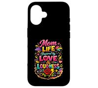 Mom Life Powered by Love and Loudness Floral Mama Case for iPhone 16