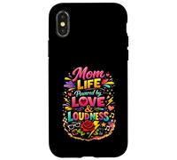 Mom Life Powered by Love and Loudness Floral Mama Case for iPhone X/XS