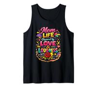 Mom Life Powered by Love and Loudness Floral Mama Tank Top