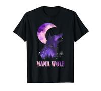 Mom Mama Wolf Full Moon Mother Quote Graphic Value Graphic T-Shirt, Men, Black, XL