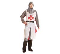 Mom Medieval Knight With Capa Man Costume Red M-L