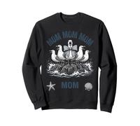 MOM MOM MOM Funny Seagull Mother Design Sweatshirt