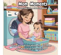 Mom Moments, A Heartwarming Coloring Book: with Cute and Cozy Scenes of Motherhood for Relaxation and Creativity