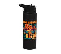 Mom Mother Momma Needs A Vacation Break Summer Holidays Stainless Steel Insulated Water Bottle