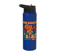 Mom Mother Momma Needs A Vacation Break Summer Holidays Stainless Steel Insulated Water Bottle
