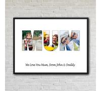 MOM/MUM/DAD Photos Word Cutout Custom Artwork