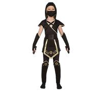 Mom Ninja Kids Costume Black 5-6 Years