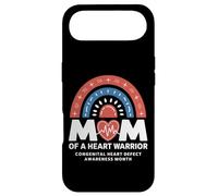 Mom of a Heart Warrior Leopard Rainbow Case for iPhone Air