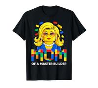 Mom of a Master Builder Funny Kid Toy Brick Mothers Day 2026 T-Shirt