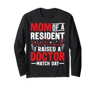 Mom of a Resident Medical Residency Support Crew Long Sleeve T-Shirt