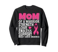 Mom of a Warrior Breast Cancer Awareness Support Gifts Women Sweatshirt