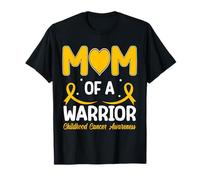 Mom of A Warrior Childhood Cancer Awareness T-Shirt