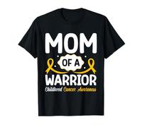 Mom of A Warrior Childhood Cancer Awareness T-Shirt