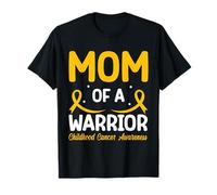 Mom of A Warrior Childhood Cancer Awareness T-Shirt