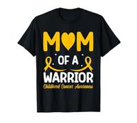 Mom of A Warrior Childhood Cancer Awareness T-Shirt