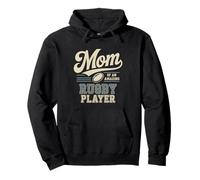 Mom Of An Amazing Rugby Player Funny Rugby Mom Pullover Hoodie