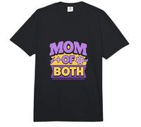 Mom of Both Mothers Day Boy Mom Girl Mom Mama Mommy Comfort Colors Adult Heavyweight T-Shirt