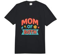Mom of Both Mothers Day Boy Mom Girl Mom Mama Mother Comfort Colors Adult Heavyweight T-Shirt