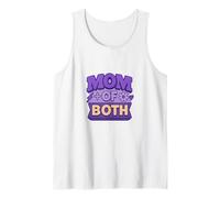 Mom of Both Mothers Day Boy Mom Girl Mom Mama Mother Tank Top