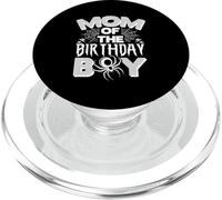 Mom OF THE Birthday BOY Birthday Mom Spider Web PopSockets PopGrip for MagSafe