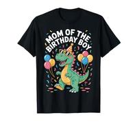 Mom of The Birthday Boy Dino Party Matching Look T-Shirt