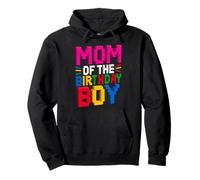 Mom Of The Birthday Boy Master Builder Building Brick Blocks Pullover Hoodie