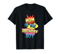 Mom Of The Birthday Boy Superhero Theme Matching Family T-Shirt