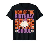Mom of The Birthday Ghoul Halloween Bday Girls Ghost Outfit T-Shirt