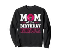 Mom of The Birthday Ninja Funny Girl Ninja Birthday Sweatshirt