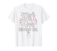 Mom of The K Pop Birthday Girl Korean Pop Fan Girls Women T-Shirt