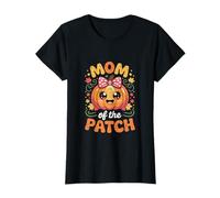 Mom of The Patch Fall Harvest Pumpkin Design T-Shirt