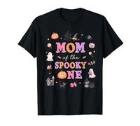 Mom of the Spooky One Girl First Birthday Pink Halloween Value Graphic T-Shirt