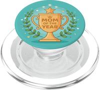 Mom of the Year Trophy Mother's Day Appreciation Award PopSockets PopGrip for MagSafe