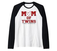 Mom of Twins Classic Overachiever Parent Life Raglan Baseball Tee