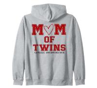 Mom of Twins Classic Overachiever Parent Life Zip Hoodie