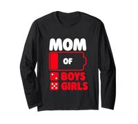 Mom of Two Boys and Five Girl Long Sleeve T-Shirt