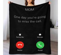 Mom One Day You Are Going Cozy Blanket for Women Luxury Soft Throw Blanket for Sofa/Couch/Bed Throw Dad 70x80inch(180x200cm)